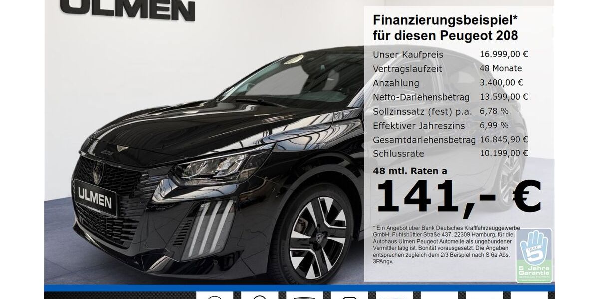 Peugeot 208 14.835 km 16.999 &euro; Düsseldorf 40233