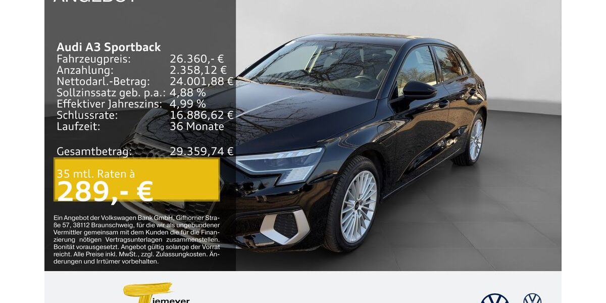 Audi A3 29.542 km 24.830 &euro; Gelsenkirchen 45888