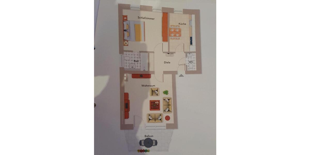 Erdgeschosswohnung in Dinslaken-Bruch 2 zimmer