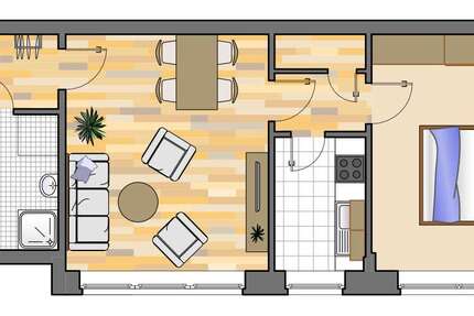 Wohnung zum Mieten in Dorsten 439 € 49.96 m² 2 zimmer