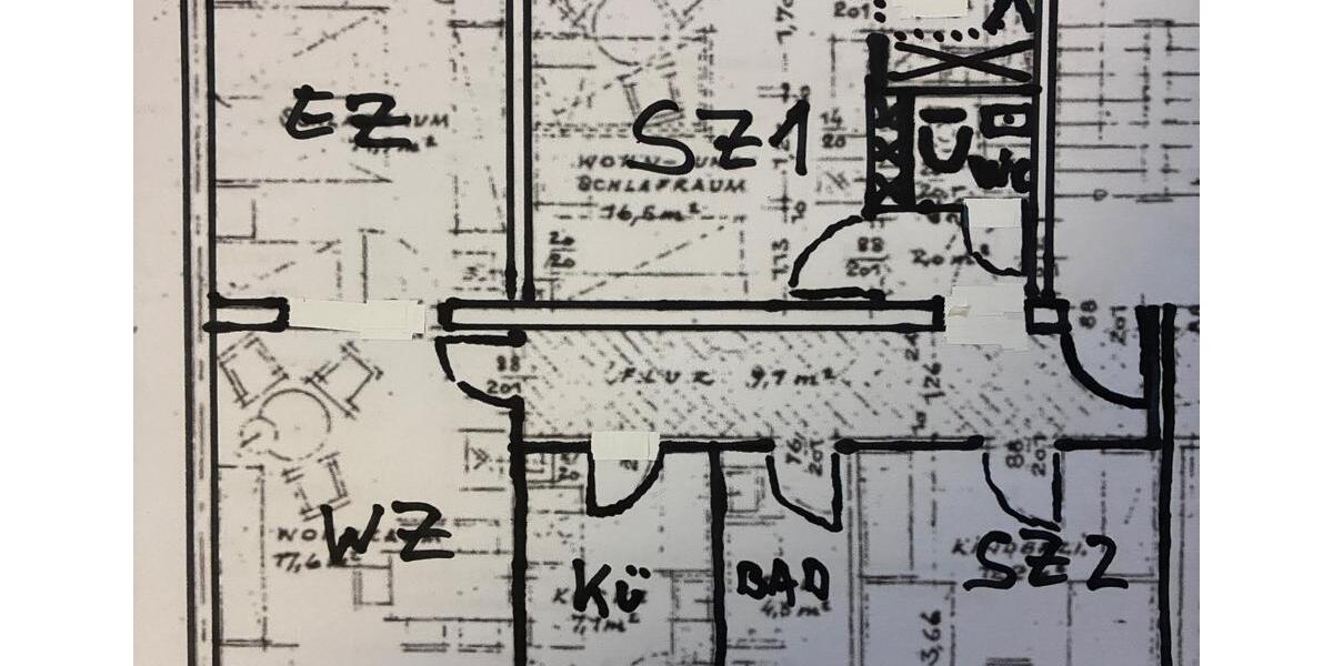 Etagenwohnung Essen Stadtbezirk II - 4 Zimmer, 90 m&sup2;, 998&euro; | Angebot:25073417