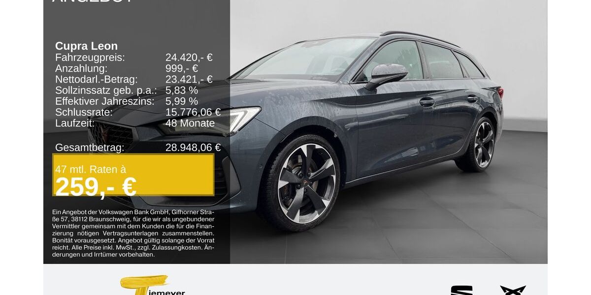 Cupra Leon 59.996 km 23.910 &euro; Duisburg 47059