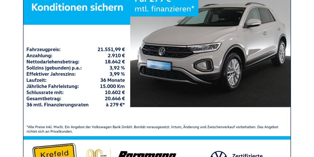 VW T-Roc 91.244 km 21.552 &euro; Krefeld 47803
