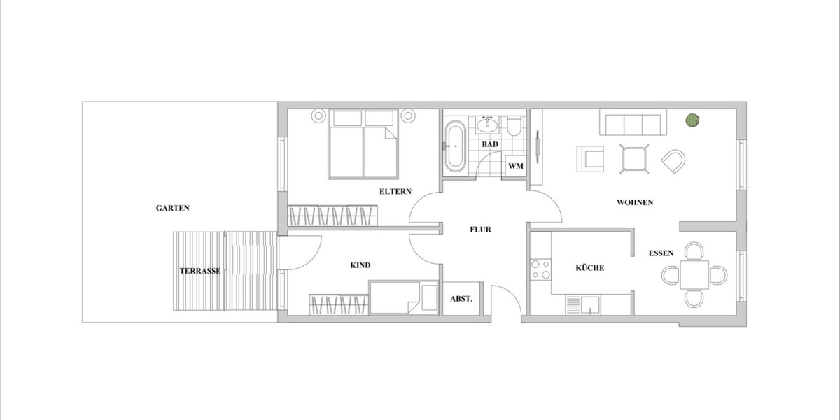 Etagenwohnung Düsseldorf Lohausen - 3 Zimmer, 83 m&sup2;, 1.500&euro; | Angebot:25212843