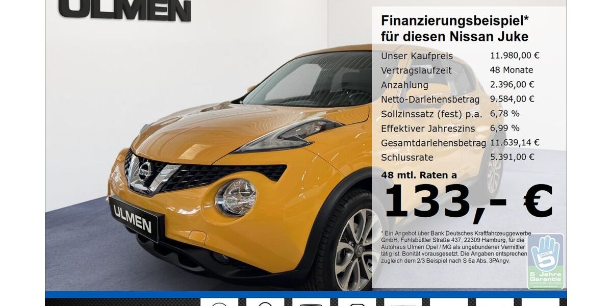 Nissan Juke 26.120 km 11.980 &euro; Düsseldorf 40231