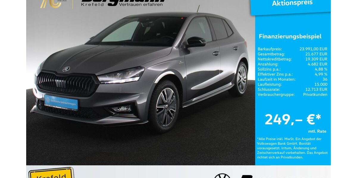 Skoda Fabia 7.190 km 23.991 &euro; Krefeld 47803