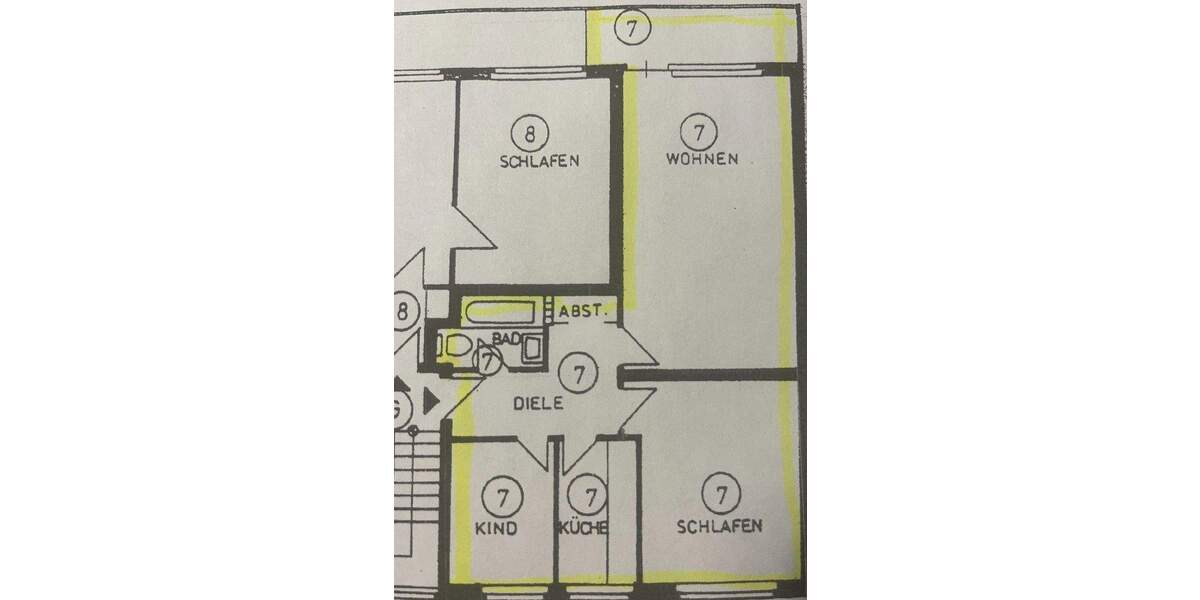 Etagenwohnung Ratingen Zentrum - 3 Zimmer, 59 m&sup2;, 179.500&euro; | Angebot:24760188