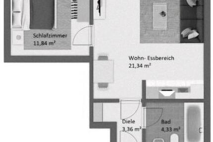 Wohnung Düsseldorf Stadtbezirk 6 - 2 Zimmer, 44 m&sup2;, 125.000&euro; | Angebot:26425138