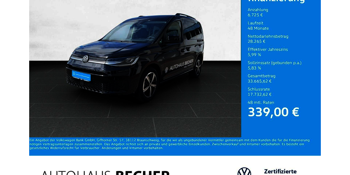 VW Caddy 14.600 km 34.990 &euro; Wesel 46485