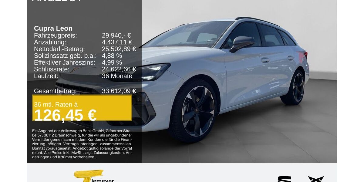 Cupra Leon 23.267 km 29.630 &euro; Duisburg 47059