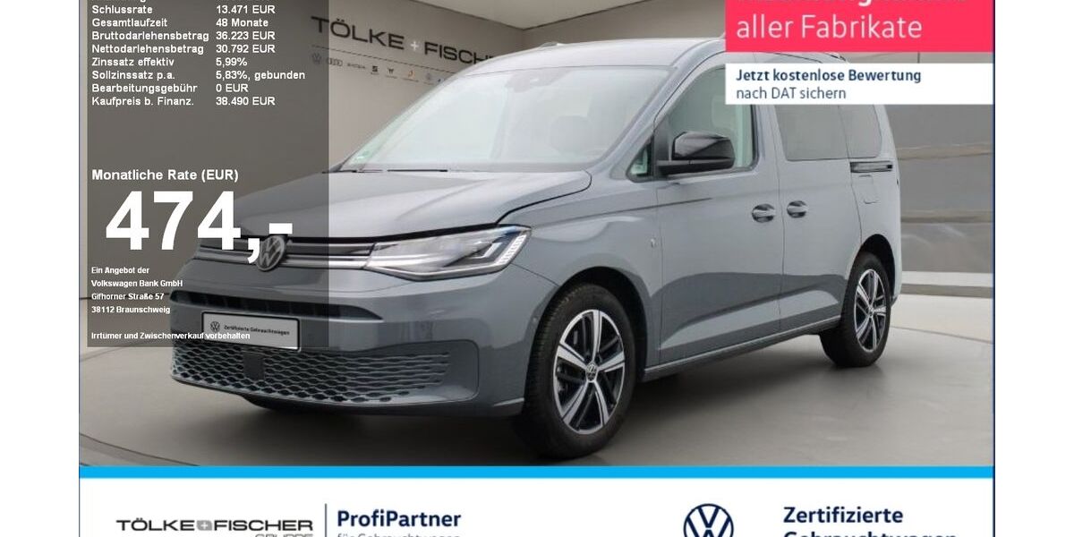 VW Caddy 10.499 km 37.199 &euro; Krefeld 47805