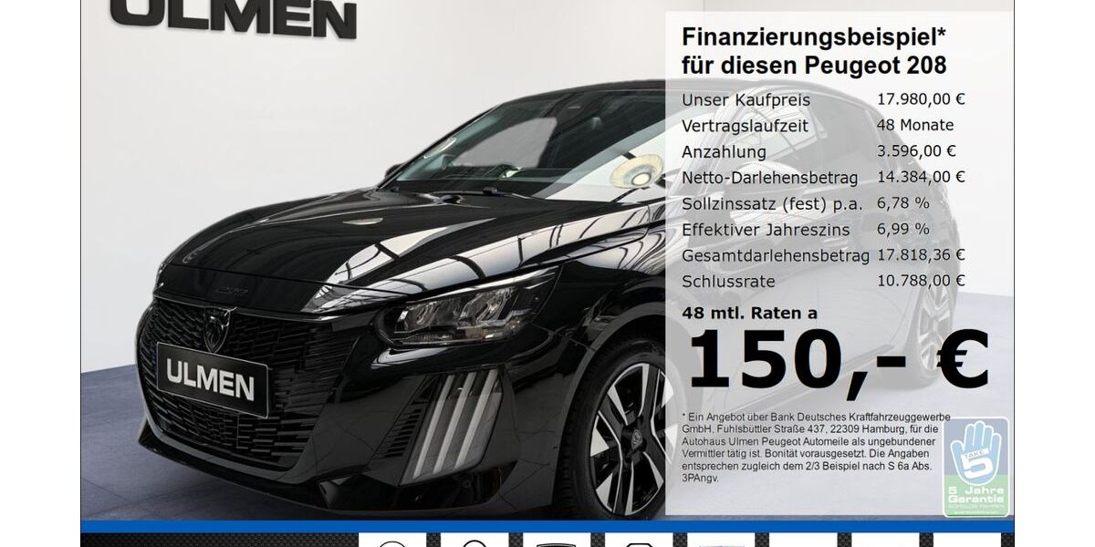 Peugeot 208 19.200 km 16.980 &euro; Düsseldorf 40233