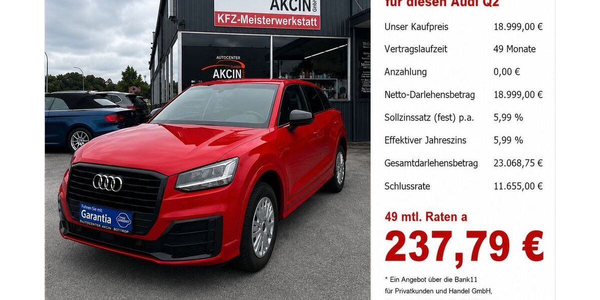 Audi Q2 74.599 km 17.999 &euro; Bottrop 46236
