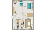 Erdgeschoßwohnung Duisburg Walsum - 3.5 Zimmer, 55 m&sup2;, 360&euro; | Angebot:25956765