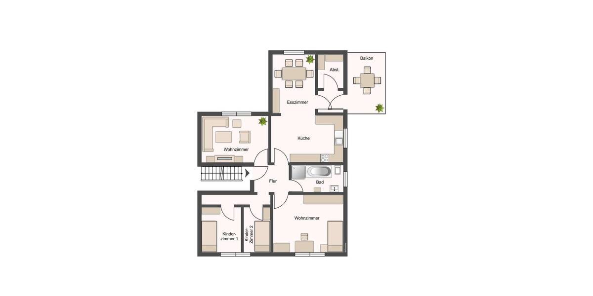 Etagenwohnung Rheinberg Budberg - 5 Zimmer, 100 m&sup2;, 239.000&euro; | Angebot:26908745