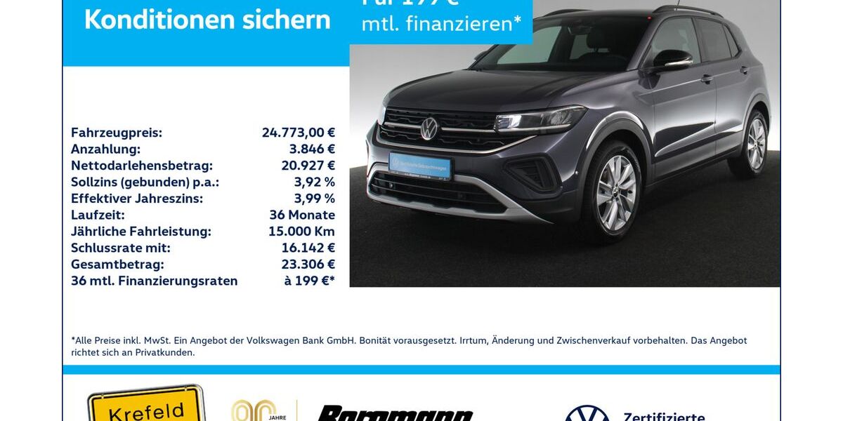 VW T-Cross 21.348 km 24.444 &euro; Krefeld 47803
