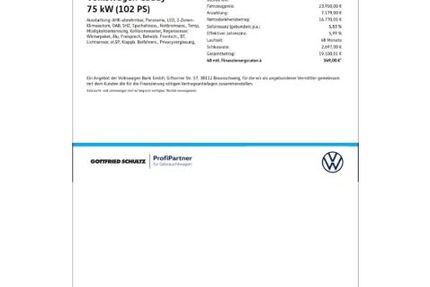 VW Caddy 50.454 km 23.950 &euro; Essen 45307