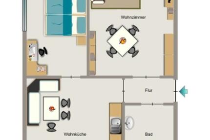 Wohnung Dinslaken Hiesfeld - 2.5 Zimmer, 45 m&sup2;, 446&euro; | Angebot:25089500