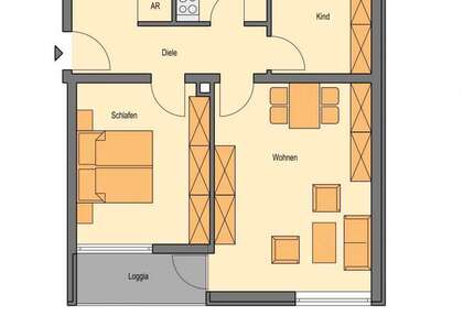 Wohnung Düsseldorf Lörick - 3 Zimmer, 66 m&sup2;, 599&euro; | Angebot:26894490