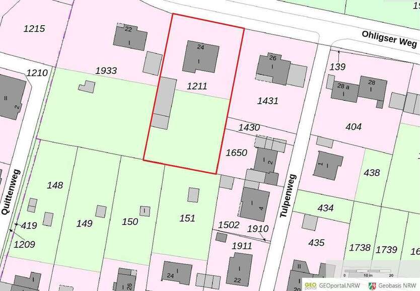 Grundstück zu verkaufen in Hilden 820.000 € 1958 m²