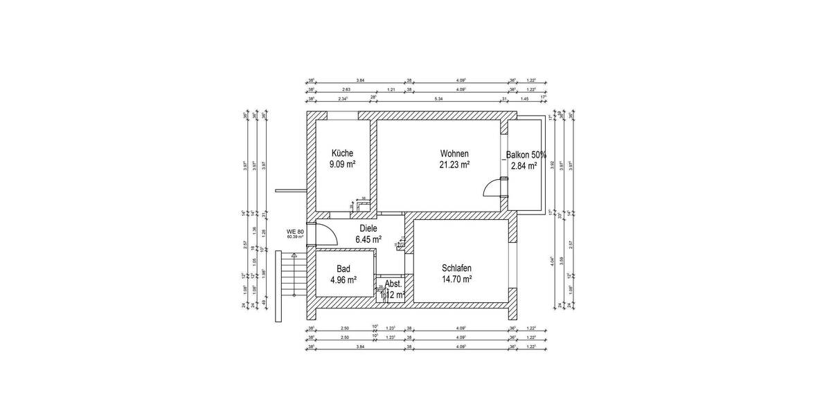 Etagenwohnung Duisburg Aldenrade - 2 Zimmer, 244 m&sup2;, 480.000&euro; | Angebot:26800119