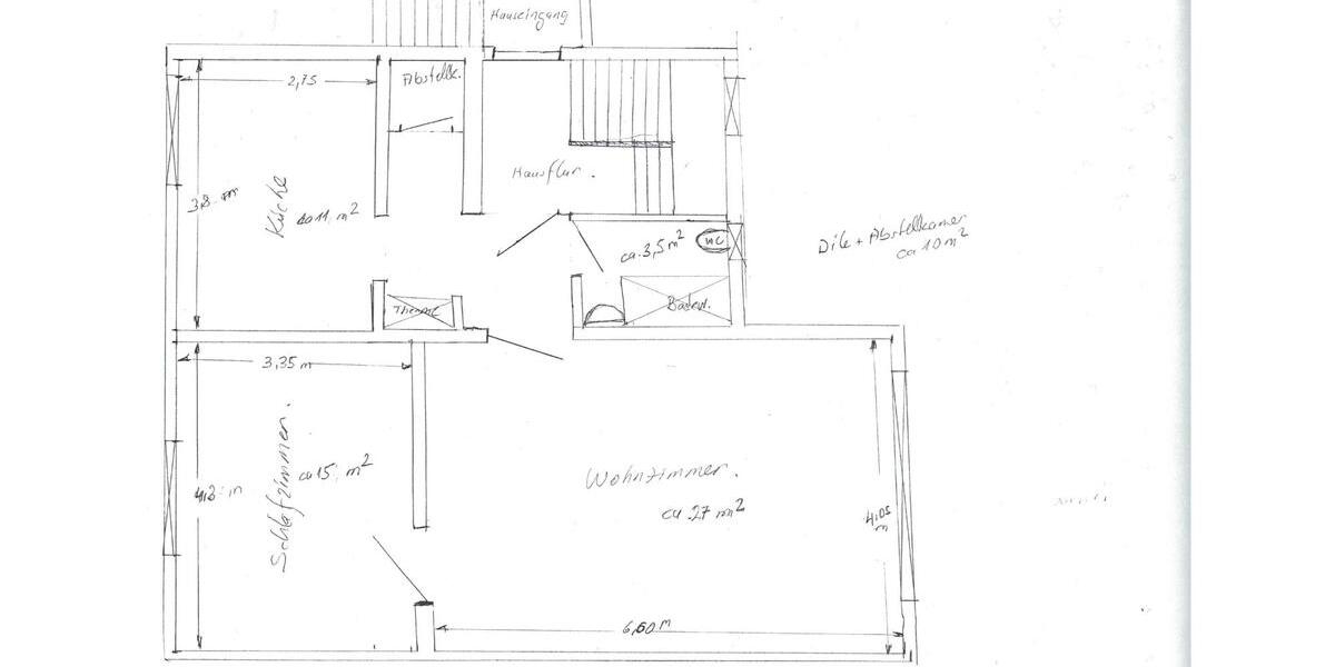 Erdgeschoßwohnung Duisburg Hamborn - 1 Zimmer, 65 m&sup2;, 450&euro; | Angebot:26122173