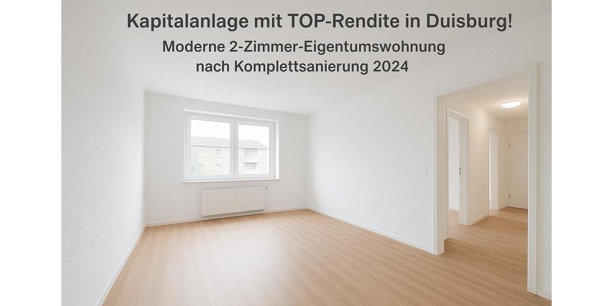 Moderne 2-Zimmer-Eigentumswohnung nach Komplettsanierung 2024 2 zimmer