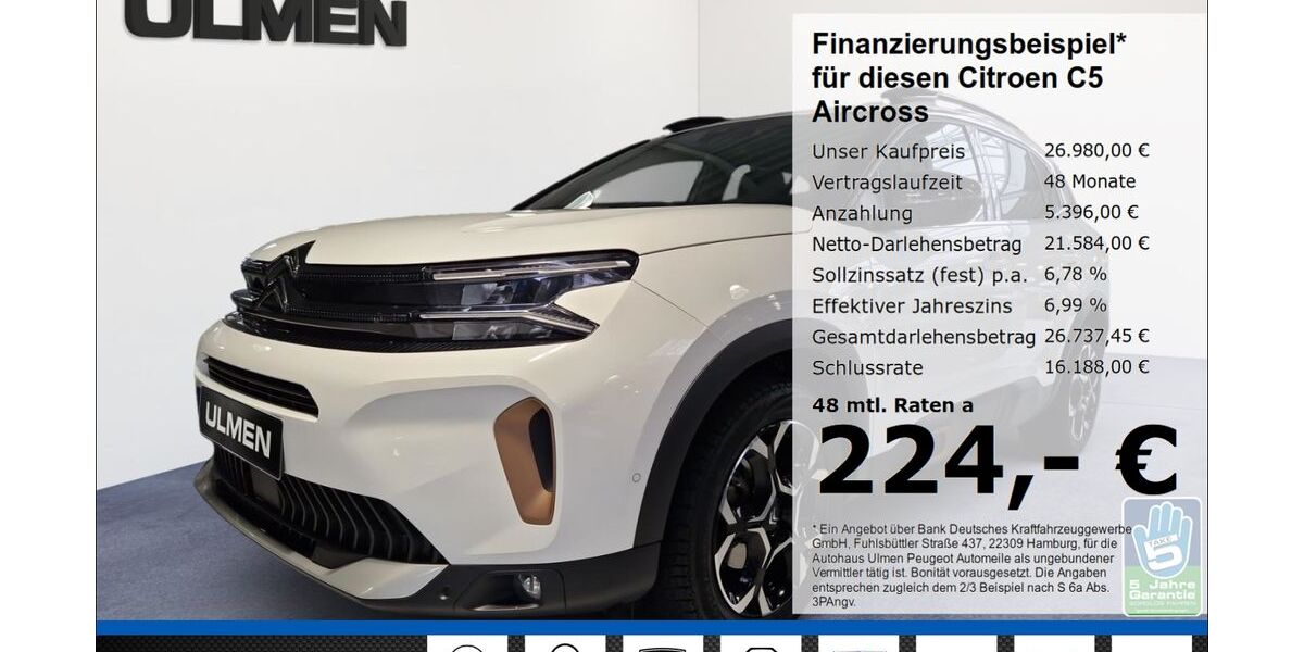 Citroen C5 Aircross 12.277 km 26.980 &euro; Düsseldorf 40233