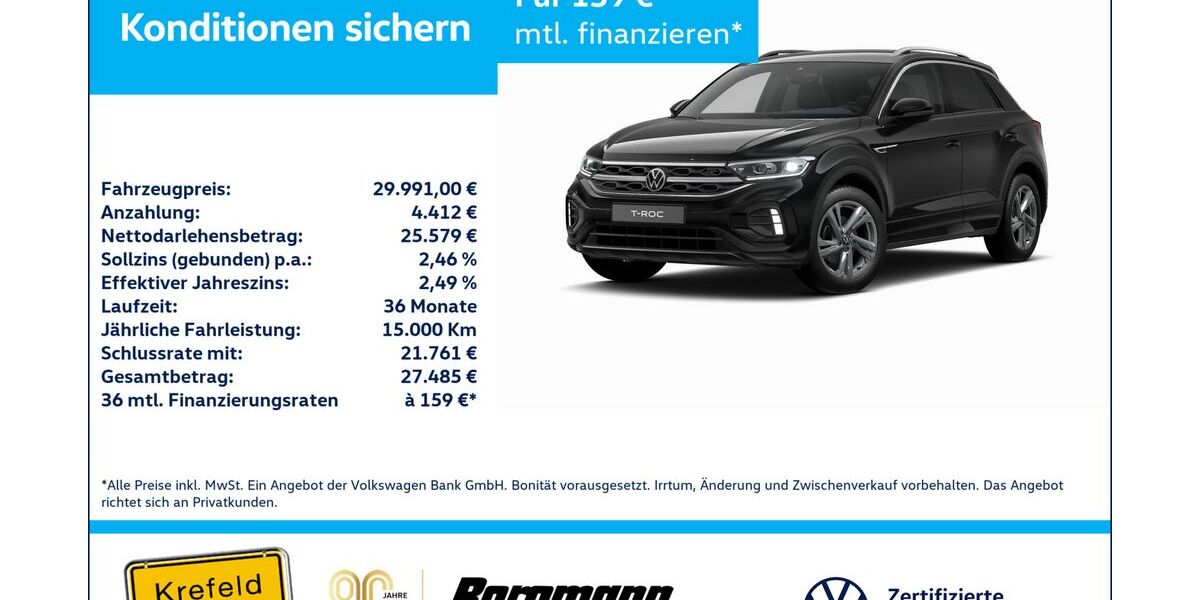 VW T-Roc 25.382 km 29.991 &euro; Krefeld 47803
