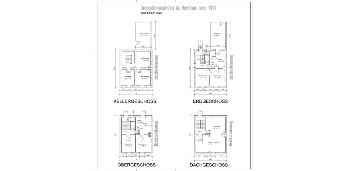 Doppelhaushälfte Duisburg Walsum - 8 Zimmer, 149 m&sup2;, 440.000&euro; | Angebot:24369557