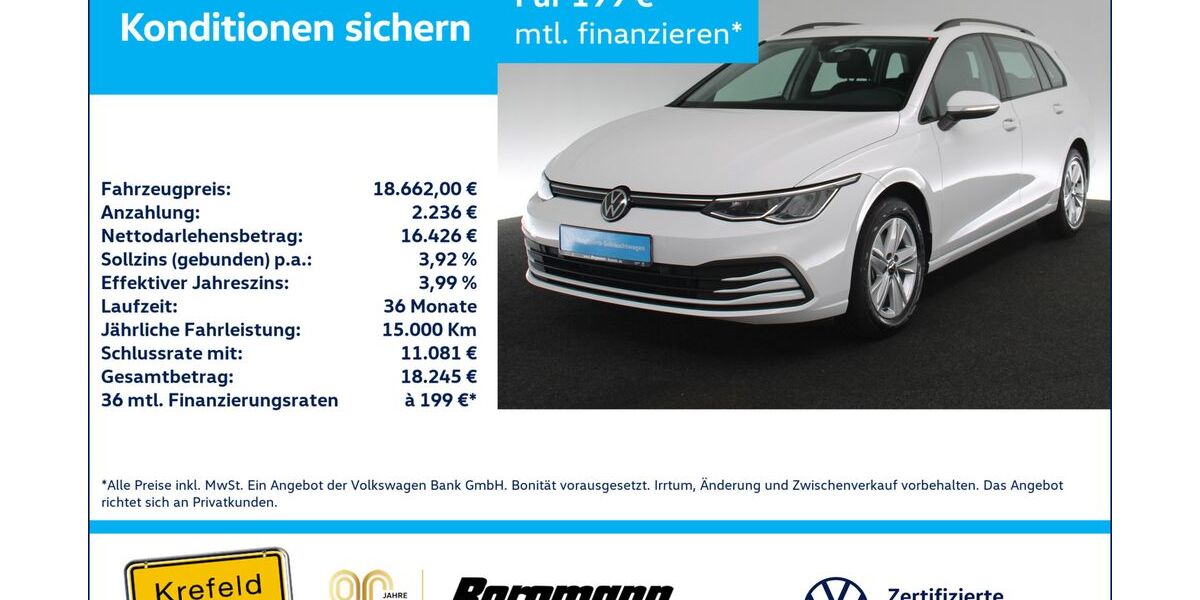VW Golf 104.572 km 18.662 &euro; Krefeld 47803