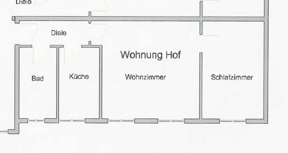 Etagenwohnung Krefeld Cracau - 2 Zimmer, 48 m&sup2;, 390&euro; | Angebot:26380188