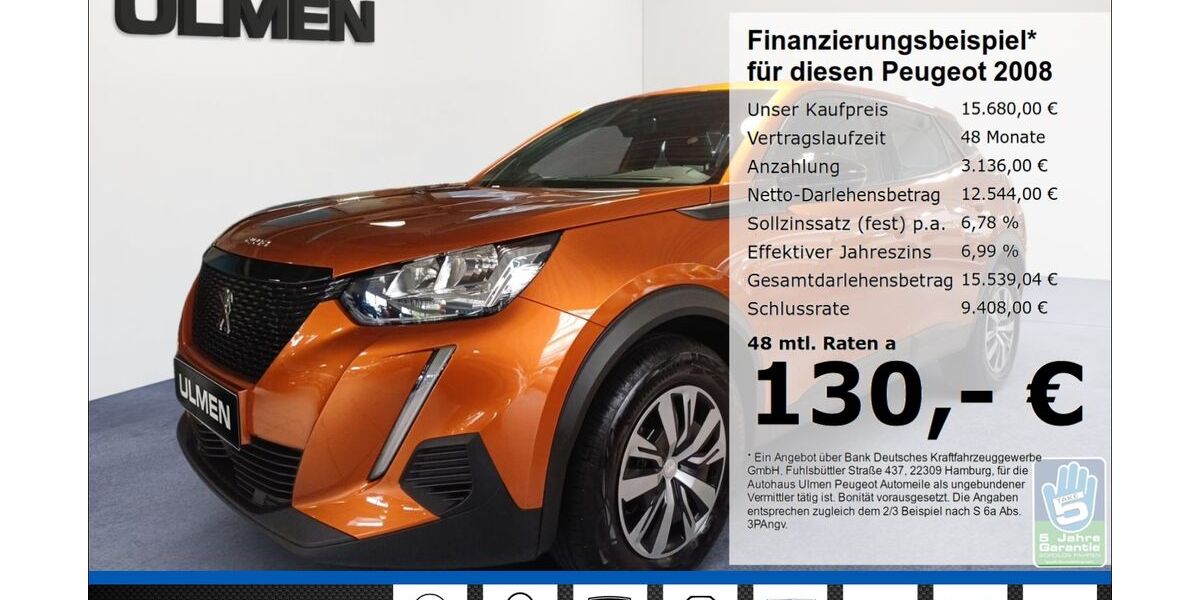 Peugeot 2008 23.588 km 15.680 &euro; Düsseldorf 40233