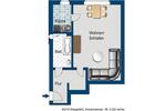 Etagenwohnung Düsseldorf Stadtmitte - 1 Zimmer, 38 m&sup2;, 570&euro; | Angebot:26141861
