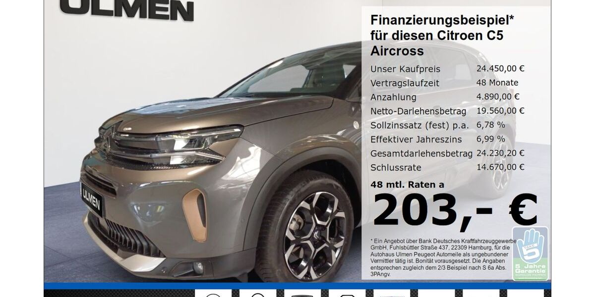 Citroen C5 Aircross 18.948 km 24.450 &euro; Düsseldorf 40233
