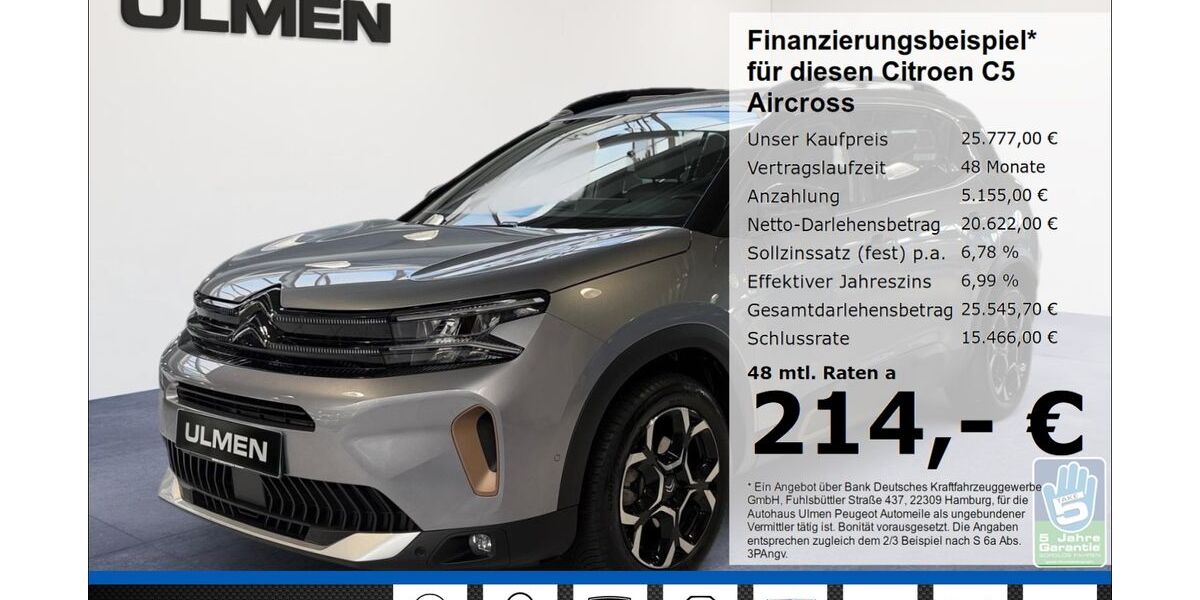 Citroen C5 Aircross 13.307 km 25.777 &euro; Düsseldorf 40233