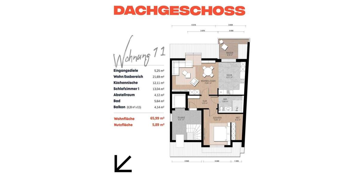Etagenwohnung Willich - 2 Zimmer, 66 m&sup2;, 345.000&euro; | Angebot:25210481