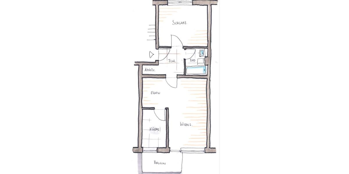 Etagenwohnung Neuss Gnadental - 1 Zimmer, 50 m&sup2;, 950&euro; | Angebot:25378679