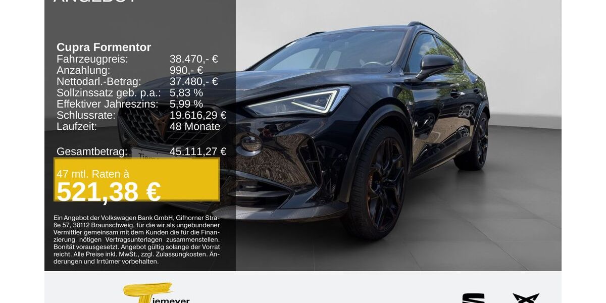 Cupra Formentor 57.829 km 38.470 &euro; Duisburg 47059