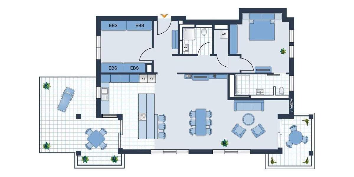 Etagenwohnung Düsseldorf Oberkassel - 3 Zimmer, 130 m&sup2;, 2.900&euro; | Angebot:25287976