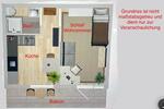 Etagenwohnung Herne Wanne-Bickern - 1 Zimmer, 30 m&sup2;, 290&euro; | Angebot:26364799