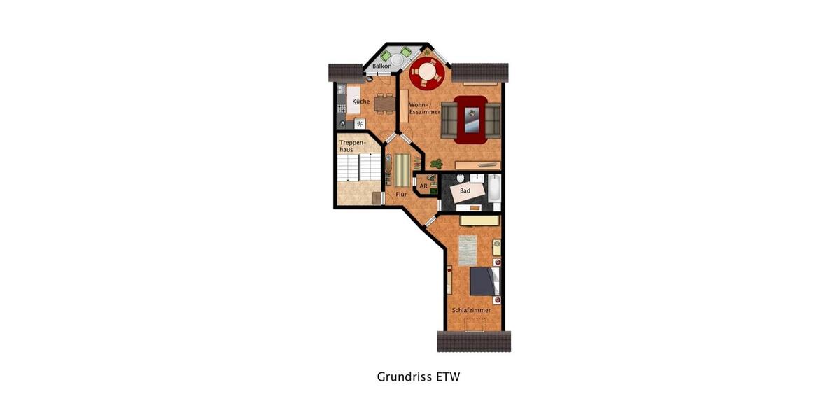 Dachgeschoßwohnung Willich - 2 Zimmer, 74 m&sup2;, 189.500&euro; | Angebot:26822548