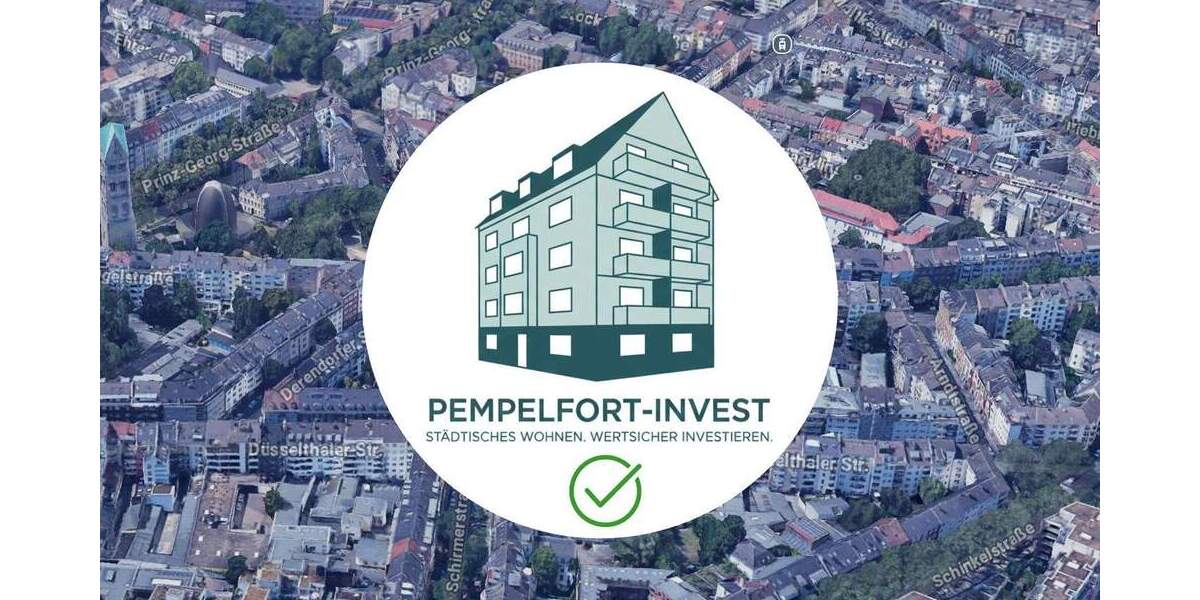 Etagenwohnung Düsseldorf Pempelfort - 2 Zimmer, 55 m&sup2;, 259.000&euro; | Angebot:25799498