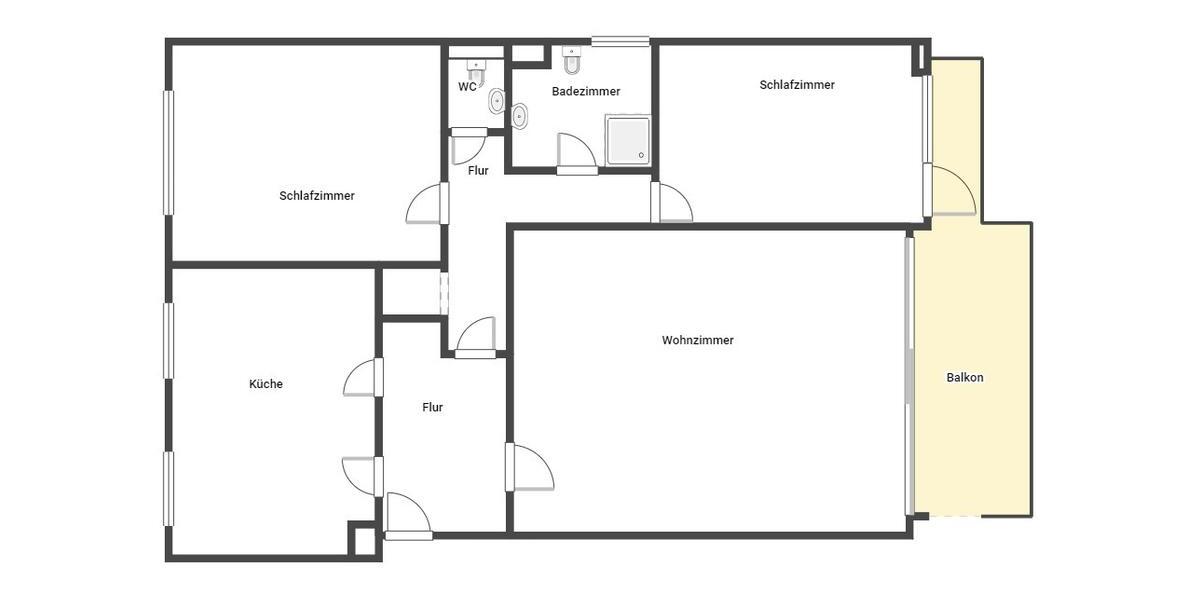 Etagenwohnung Düsseldorf Stadtbezirk 2 - 3 Zimmer, 104 m&sup2;, 1.550&euro; | Angebot:26338386