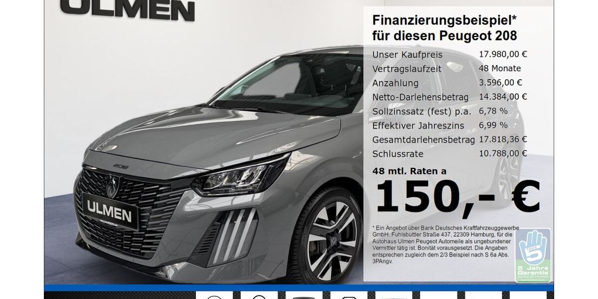 Peugeot 208 14.496 km 17.480 &euro; Düsseldorf 40233