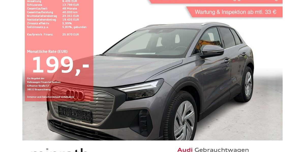 Audi Q4 e-tron 4.785 km 25.860 &euro; Moers-Hülsdonk 47441