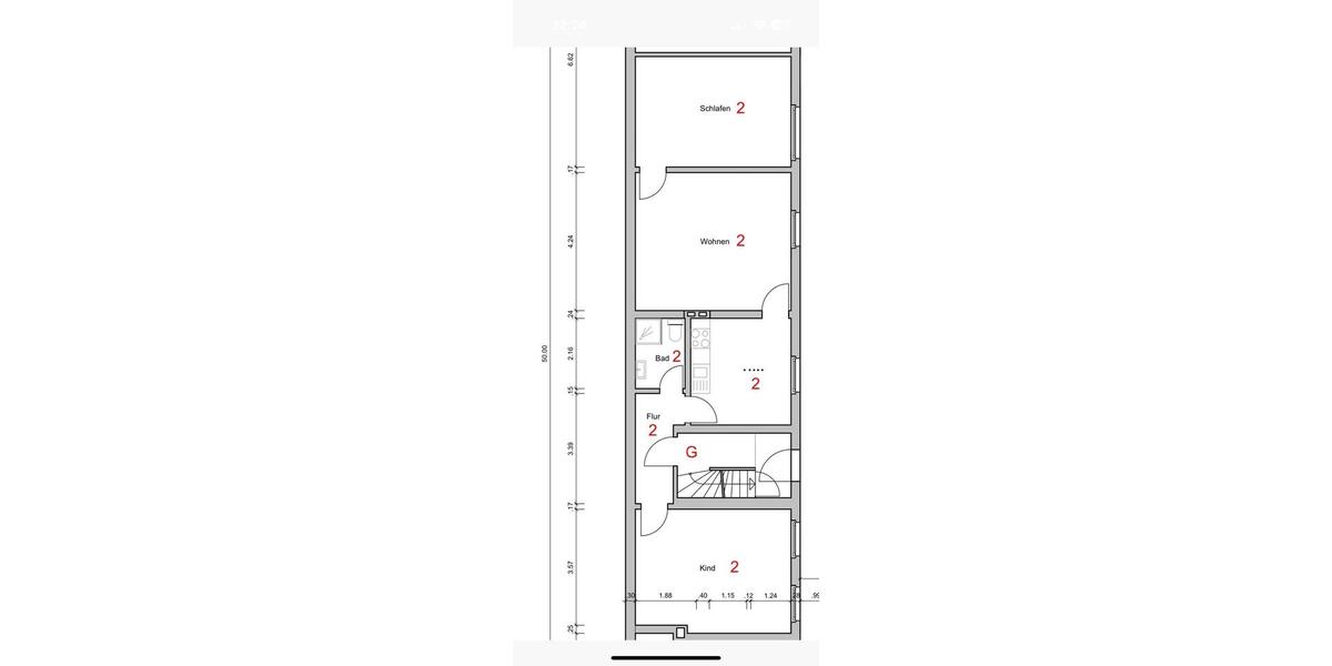 Erdgeschoßwohnung Duisburg Hamborn - 3.5 Zimmer, 72 m&sup2;, 520&euro; | Angebot:26358139