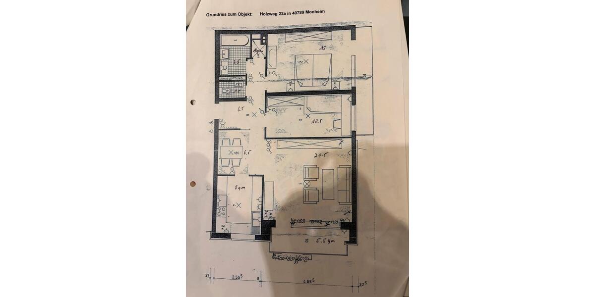Erdgeschoßwohnung Düsseldorf Stadtbezirk 8 - 3 Zimmer, 76 m&sup2;, 249.000&euro; | Angebot:26231983