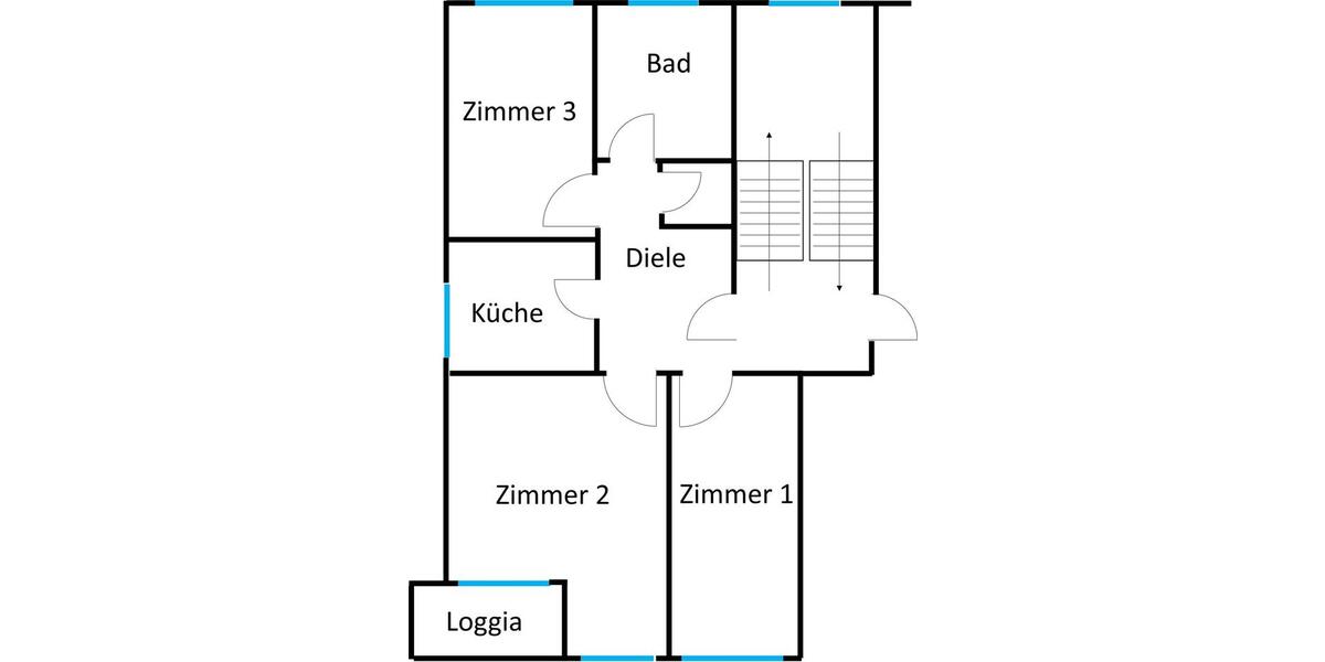 Etagenwohnung Kamp-Lintfort Lintfort - 3 Zimmer, 70 m&sup2;, 750&euro; | Angebot:26399317