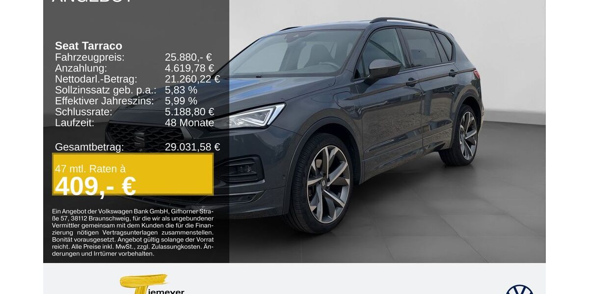 Seat Tarraco 81.340 km 25.330 &euro; Dorsten 46282